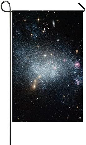 Garden Flag House Banner 12 X 18 Inch Two Sided Welcome Yard Decoration Flag For Hubble Space Telescope Galax