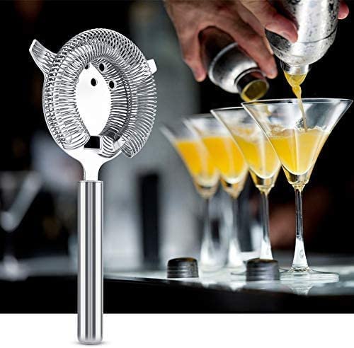 Cocktail Strainer, Practical Rust-Resistant Filtering Tool Ice Fruit Separator Filter Elegant Drinks Strainer Ideal Size for Commercial Bartender's Supplies or Home Use