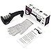 Kitchen Knife Sharpener. 3-Stage Knife Sharpening Tool Helps Repair, Restore and Polish Blades. Cut-Resistant Glove Included