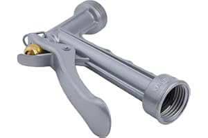 High Pressure Garden Hose Nozzle with Pistol Grip for Watering Plants, Car Washing, and Deck Cleaning, Adjustable Spray Flow,