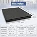 Pyle Sound Dampening Speaker Riser Foam - Audio Acoustic Noise Isolation Platform Pads Recoil Stabilizer w/ Rubber Base Pad For Studio Monitor, Subwoofer, Loudspeakers PSI12 (22.5 x 17.8 x 1.8 Inch)