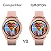 OMOTON [4 Pack] for Samsung Galaxy Watch 3 41mm Screen Protector, Tempered Glass Screen Protector Compatible with Samsung Galaxy 3 41mm 2020/ Galaxy Watch 42mm/ Gear S2/ Gear Sport