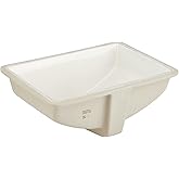 Signature Hardware 447960 Myers 21" Vitreous China Undermount Bathroom Sink - Biscuit