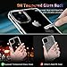 SUPWALL iPhone 11 Clear Case, 9H Tempered Glass Shock Absorption Anti-Scratch Mimics Shockproof Glass Back of iPhone Support Wireless Charging Cover for iPhone 11 Crystal Clear (5.8 inch)