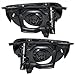 Brock Replacement Driver and Passenger Set Halogen Headlights Compatible with 95-02 Sunfire 16530151 16530152