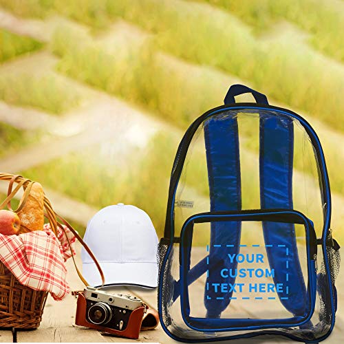 clear personalized backpacks