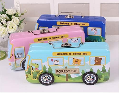 Decor Express 3D Car Shaped Pencil Box for Boys, Stylish Metal Car with Wheels Pencil Case for Kids (Car)