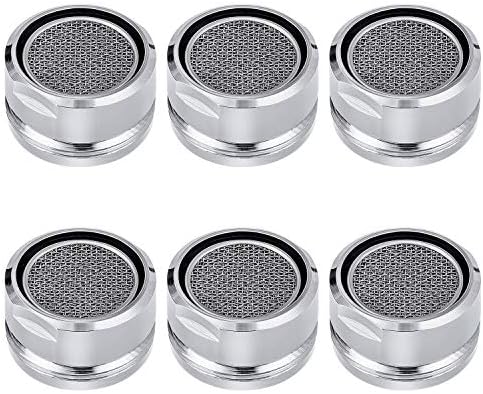 Bathroom Faucet Aerator Parts, Male Kitchen Faucet Aerator, 6 PCS
