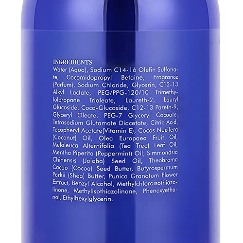 Tea Tree Body Wash with Mint & Shower Gel with Vitamin E for Jock Itch