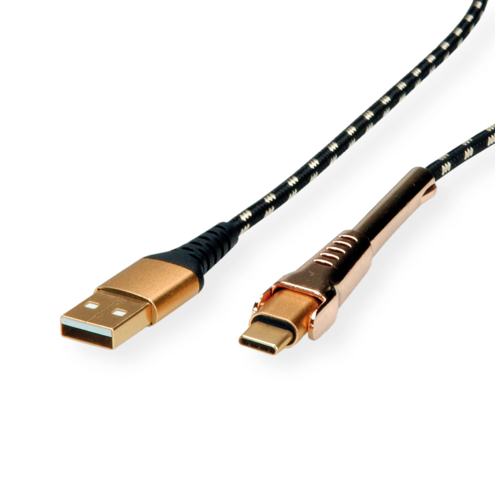 ROLINE GOLD USB 2.0 Sync & Charger Cable Type A - C ST/ST with Smartphone Support Function 1m