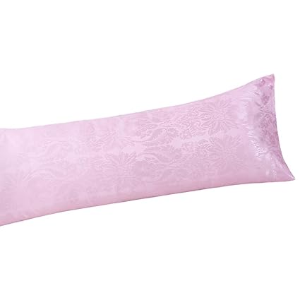 Amazon Com Homiest Floral Satin Body Pillow Cover Pillowcase Pink