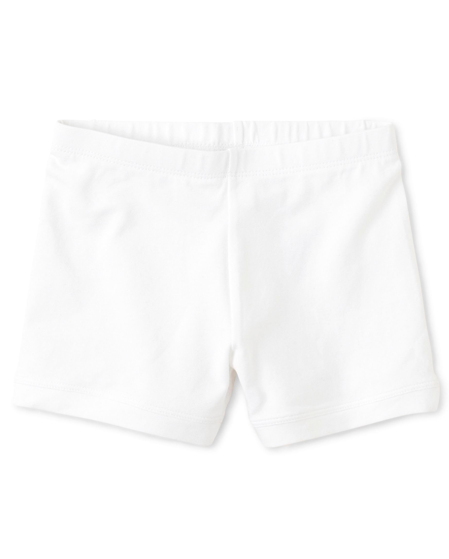 Photo 1 of The Children's Place girls Basic Cartwheel School Uniform Shorts, White, 7 8 US