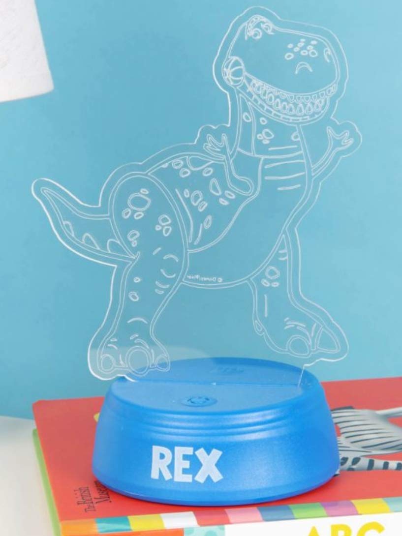 Disney Pixar Toy Story 4 Rex Colour Changing Laser Etched Nightlight DI610 by Widdop