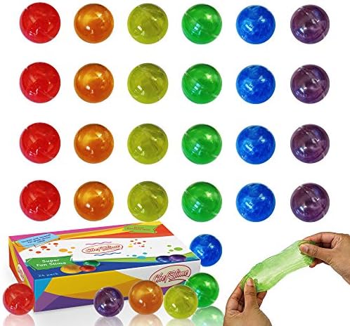 ChefSlime | Jumbo Pack | 24 PCS | Fluffy & Stretchy Mud Egg Slime Putty - Non Sticky, Stress & Anxiety Relief, Super Soft | Party Favor Kids Adults | 6 Colors Included