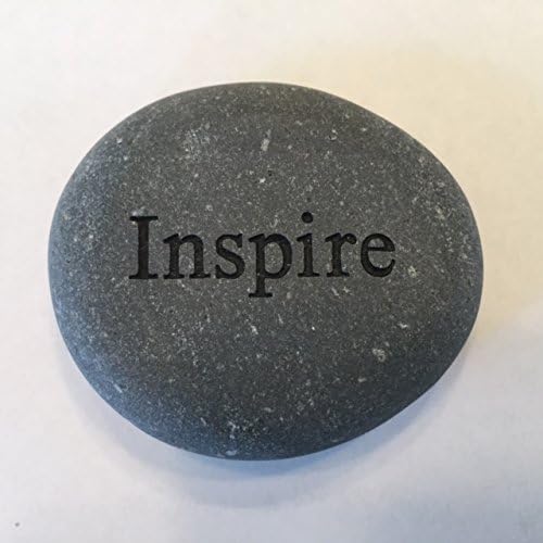 Inspire Engraved Stone - 2 inch Gray