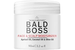 THE BALD BROTHERS Bald Brothers Daily Bald Head Care with Apricot Seed Oil | Mattifying, vegan, no grease | Bald Boss everyday Face & Head Moisturizer | No Fragrance