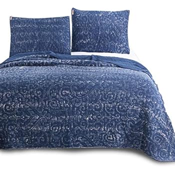 Amazon.com: KASENTEX Ultra Soft Stone-Washed Quilt Set 100