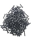 ZXHAO M2.5 X 12mm 12.9 Grade Alloy Steel Hex Bolt Socket Head Cap Screw Machine Screws Set Black Oxide Finish 200pcs