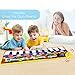 Coolplay Piano Play Music Mat for Kids, Touch Keyboard for Baby Girls Gift 10 Keys Step on Keyboard and 8 Selectable Musical Instruments for Toddlers - 43.3'' x14.2''