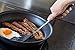 Bizanzzio Slotted Turner - Stainless Steel & Silicone Spatula in Black - High Quality Cooking Utensil