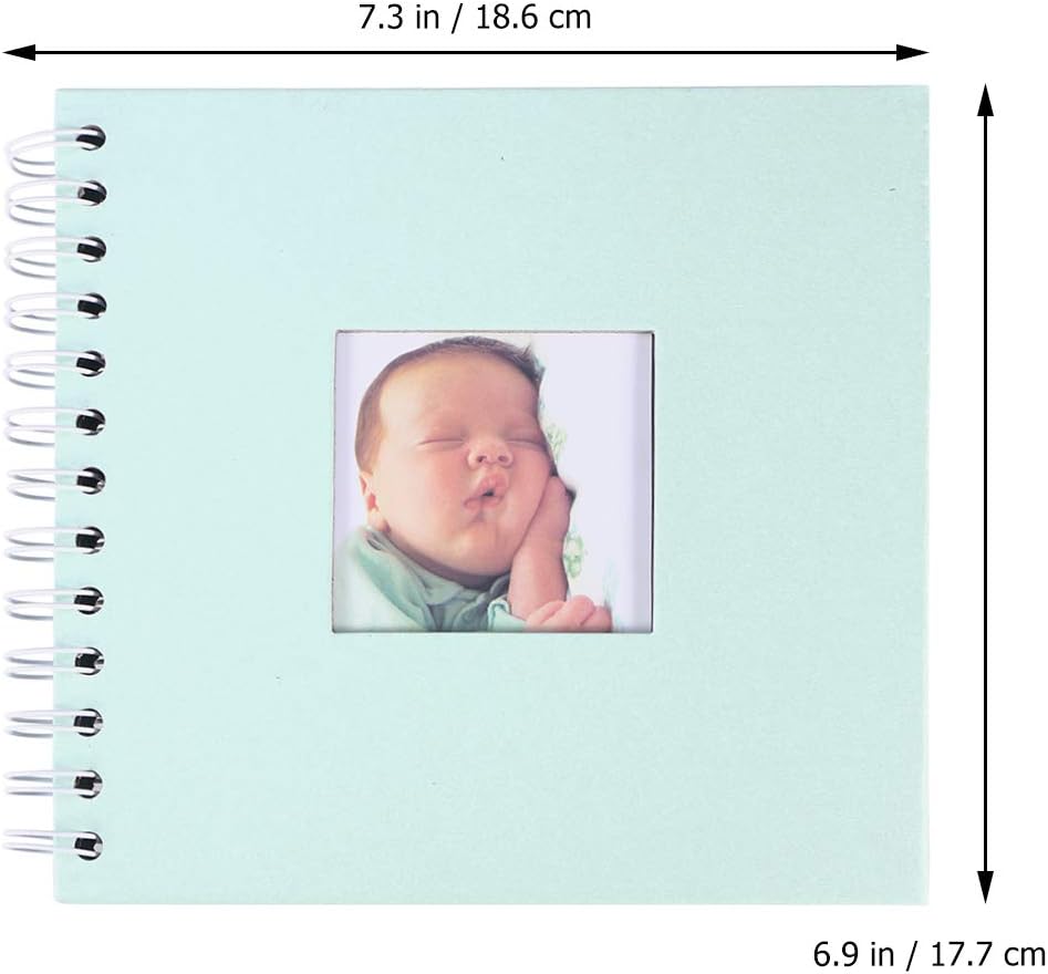 Amazon Co Jp Stobok ベビー成長アルバム 幼稚園 卒業 Diy 子供 シンプル ペーパーアルバム 家族 スクラップブック用 スカイブルー ホーム キッチン