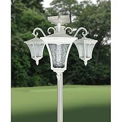 Sun-Ray 312011 Vittoria Three Head Solar Lamp Post