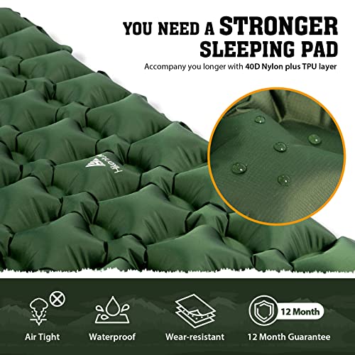 Hikenture Ultralight Double Sleeping Pad for Camping, Portable