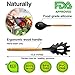 Premium Cooking Utensils Set For Nonstick Cookware - Silicone Kitchen Utensil Set - Heat Resistant Wooden Spoons for Cooking - Silicone Serving Spoons Spatula Set Spaghetti Spoon Rest for Stove Grey