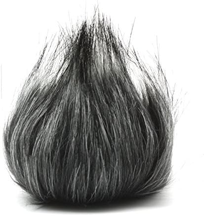 HUANOR Furry Mic Microphone Windscreen Muff Cover for Olympus LS-100 + CEARI MicroFiber Cloth