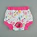 Fitwarm Washable Pink Floral Female Pet Dog Diaper Sanitary Pants Season Heat Nappies Clothes Apparel, Small