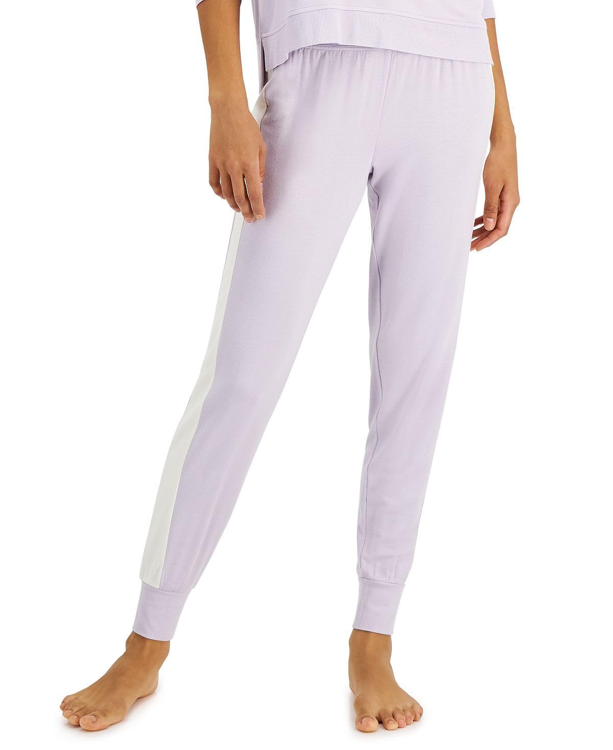 Photo 1 of Alfani Colorblocked Lounge Jogger Pants (LAVENDER MIST, Large)