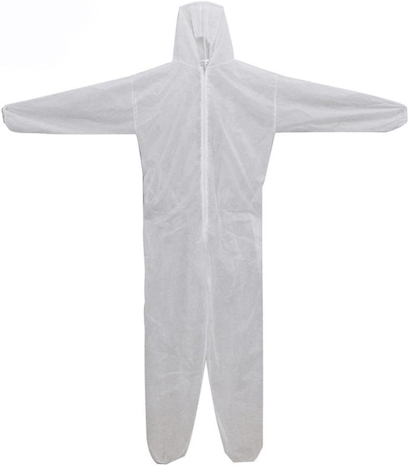 VingDy New Disposable Coveralls Spray Dust Suit Clothing Siamese Non-Woven Dust Proof Clothes Safety Protection of Work Safety
