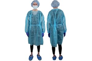 ALL HEALTHCARE CAREERS Employee PPE Kit with Eye Shield, Personal Protective Equipment & Safety Gear with Gloves, Gown, Face Mask & More, Bodily Fluid Clean Up Kit for Healthcare Workers