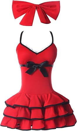 Amazon Com Rolecos Womens Japanese Anime Swimsuit Cosplay Bikini Set Clothing