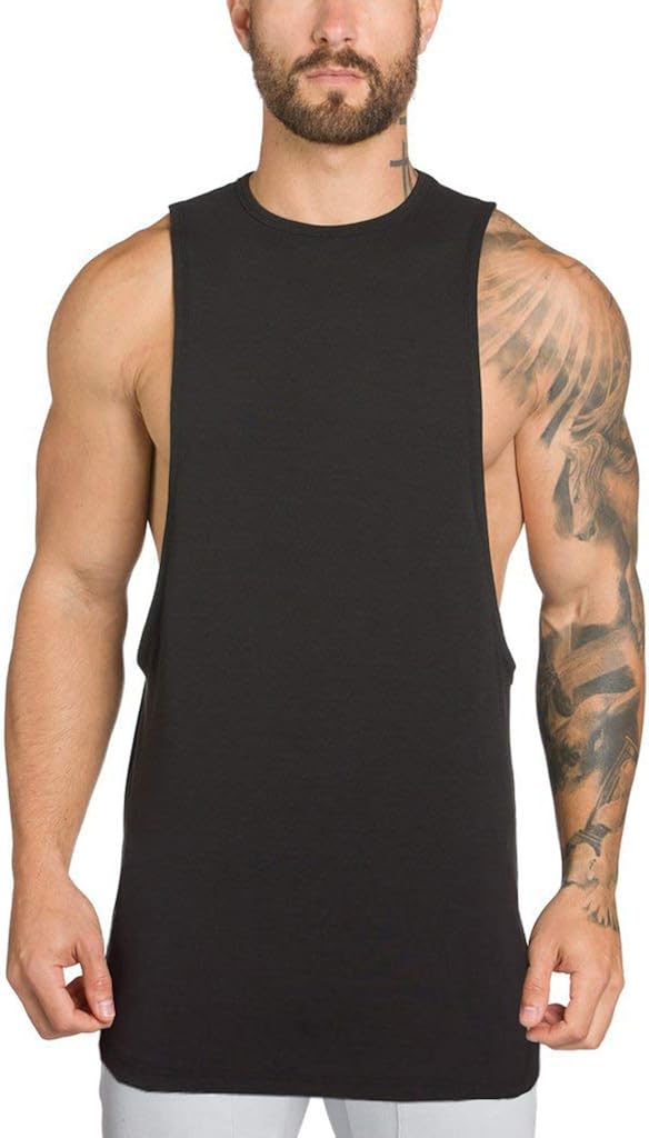 Muscle Killer 3 Pack Men's Muscle Cut Off Gym Workout Stringer Tank Tops Bodybuilding Fitness T-Shirts: Clothing