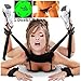 WJkuku 1 Dice &1 T-Back Fetish Bed Bondage Restraint Soft Pillow Ankle Cuffs Hand Cuffs for Couples Love Games -Black