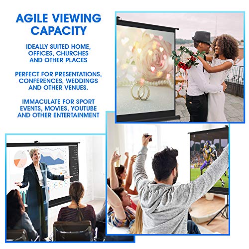 6 Projector+Screen+Stand+inch+Presentation