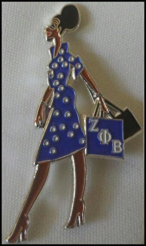 Zeta Phi Beta Sorority Lady Diva Lapel Pin
