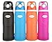 Kemier Collapsible Silicone Water Bottles-750ML,Medical Grade,BPA Free,FDA Approved.Can Roll Up,26oz,Leak Proof Foldable Sports & Outdoor Water Bottles