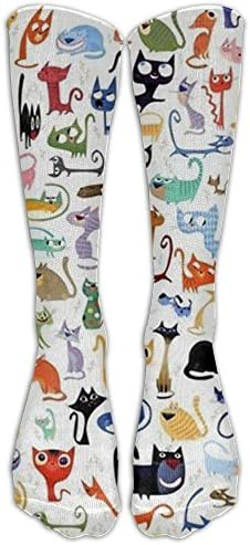 Cat HalloweenWomen Creative Comfortable Knee High Athletic Knee High Socks