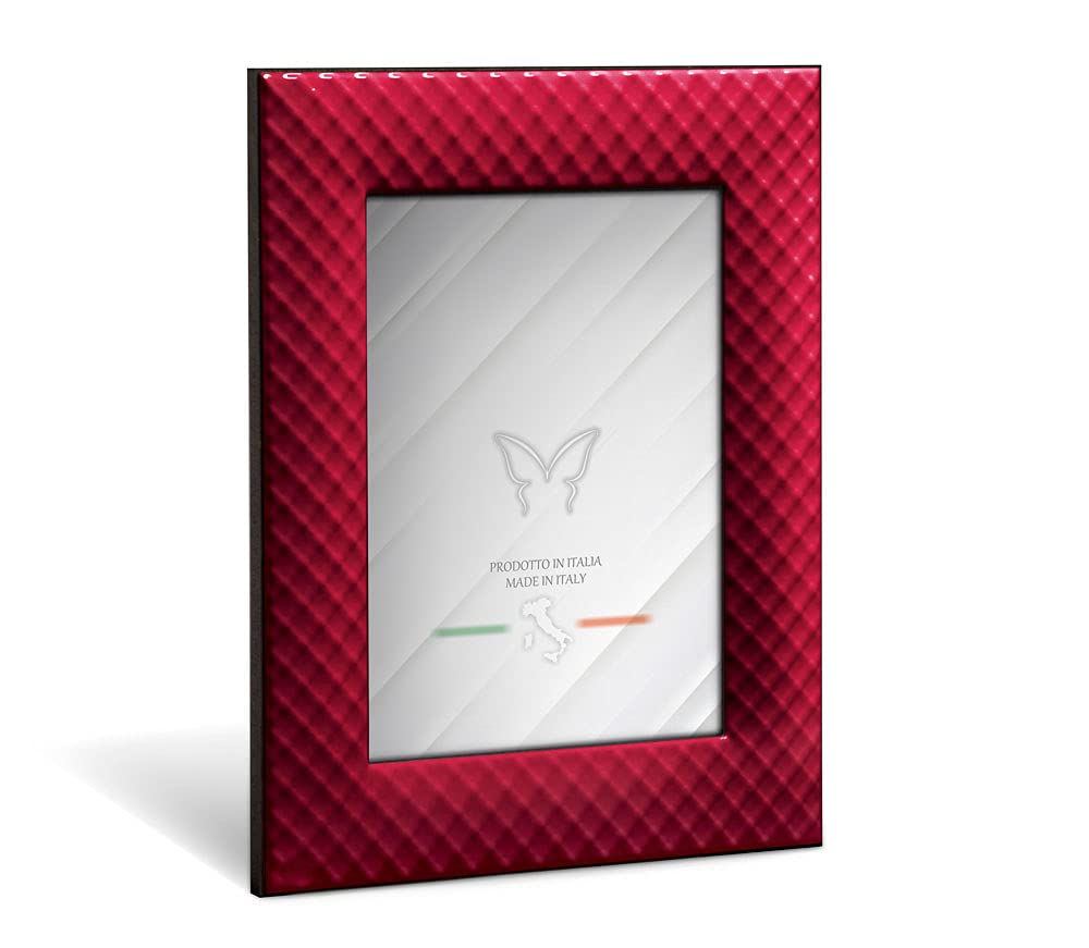 Mareli Enamelled Metal Table Photo Frame with Woven Mesh Weft Processing.