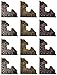 Tim Holtz Metal Corners, 12 per pack, 1 Inch, Antique Finishes, TH92789