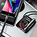 TORRAS All Metal Car Charger, Flush Fit 4.8A Fast Dual USB Car Charger Adapter Compatible with iPhone Xs/Xs Max/XR/X / 8/7 / Plus / 6, Galaxy S10 / S9 / S8 and All 5V USB Devices, Red