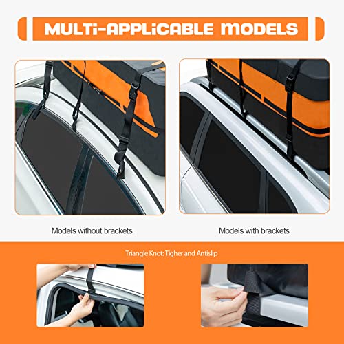 FIVKLEMNZ Car Rooftop Cargo Carrier 21 Cubic, Waterproof, 44 OFF