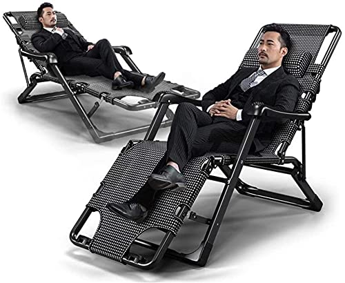PAKUES-QO Liege Garten Liegen und Liegen Sonnenbank Schwerelosigkeit Stuhl Gartenmöbel Klappbett für den Strand Pool… – Bild 6