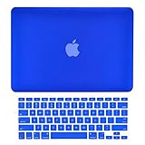 TOP CASE - 2 in 1 Bundle Deal Air 13-Inch Rubberized Hard Case Cover and Matching Color Keyboard Cover for Macbook Air 13