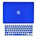 TOP CASE - 2 in 1 Signature Bundle Rubberized Hard Case + Keyboard Cover Compatible MacBook White Unibody 13