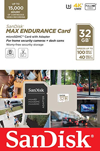 SanDisk MAX ENDURANCE microSD-Karte 32GB (lange Lebensdauer, bis zu 120.000 tunden aufnehmen, Full-HD, temperatur- und… - Afbeelding 6