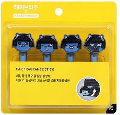 Kakao Friends Car Fragrance Stick Air Freshener, Perfect Gift for Giving Away (Neo)