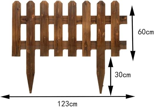 YINUO Cercos Tip Diseño Anti-oxidación de Madera Cubierta Jardín ...